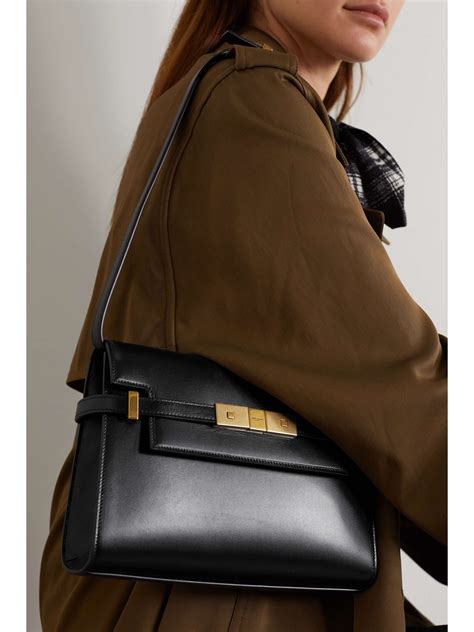 ysl blogger leather shoulder bag|saint laurent manhattan shoulder bag.